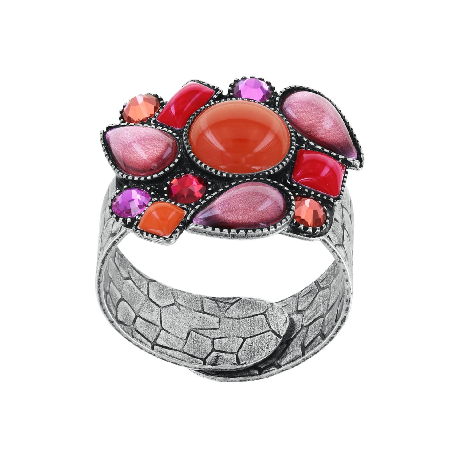 Konplott Ring "Afternoon Bling" red