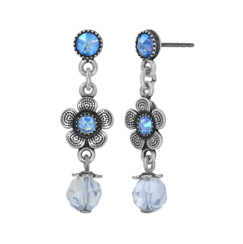 Konplott Ohrstecker baumelnd Konplott Ohrstecker baumelnd "Love, Shine and Flowers" blue