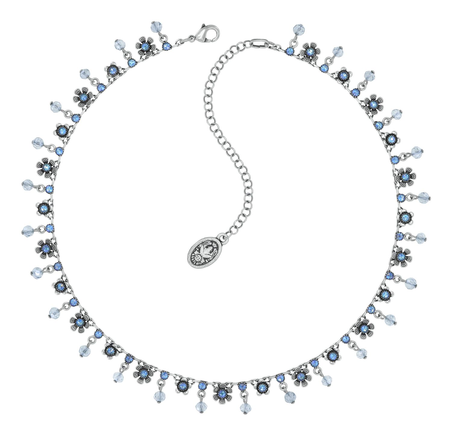 Konplott Kette "Love, Shine and Flowers" blue