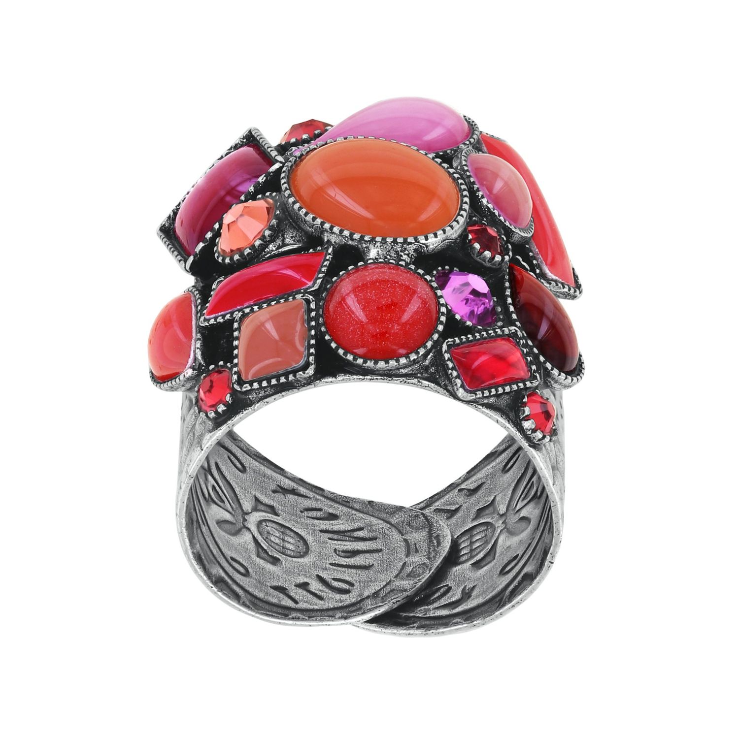 Konplott Ring "Afternoon Bling" red