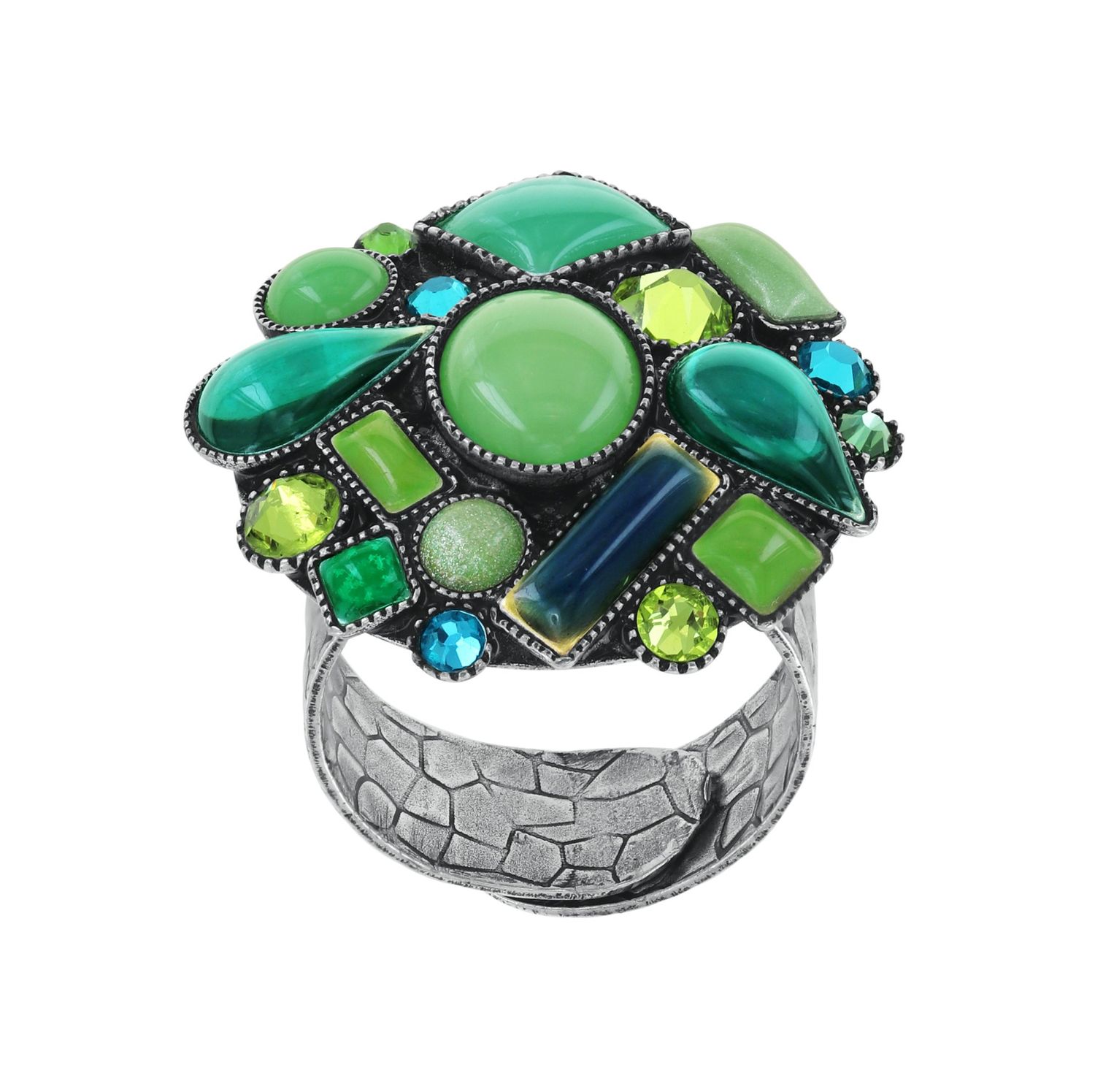 Konplott Ring "Afternoon Bling" green