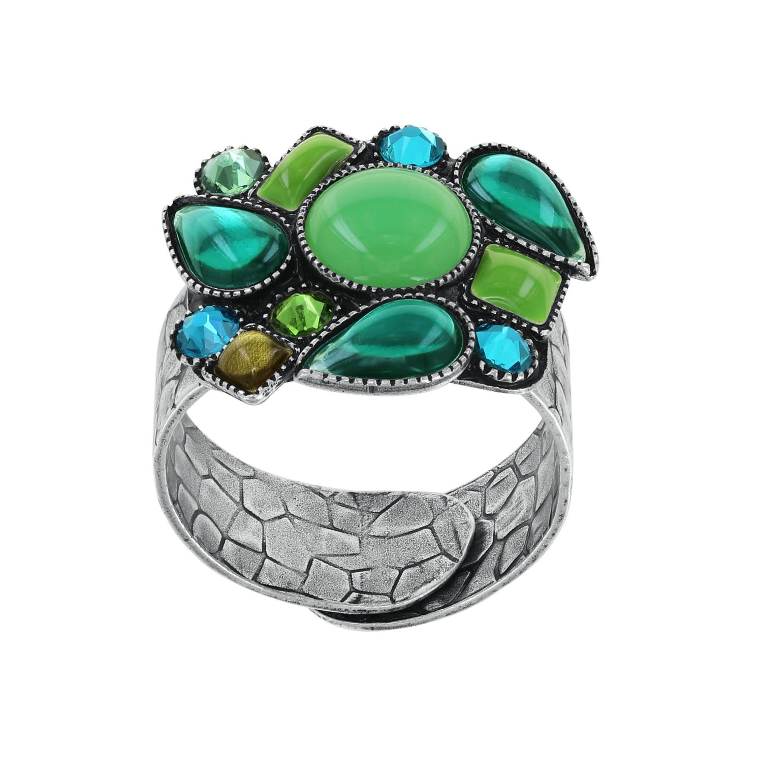 Konplott Ring "Afternoon Bling" green