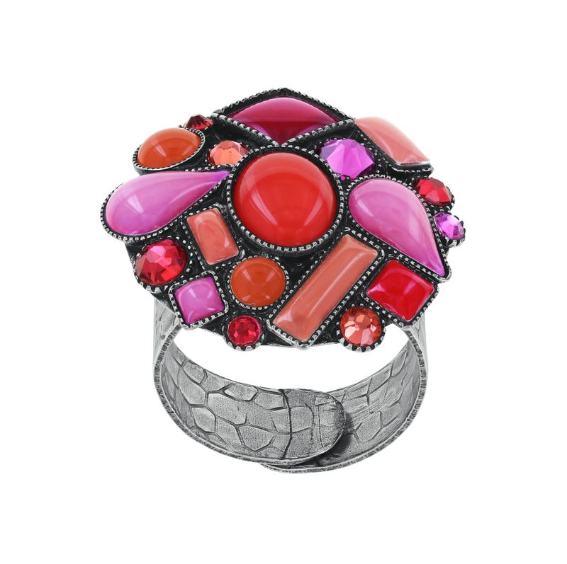 Konplott Ring "Afternoon Bling" red