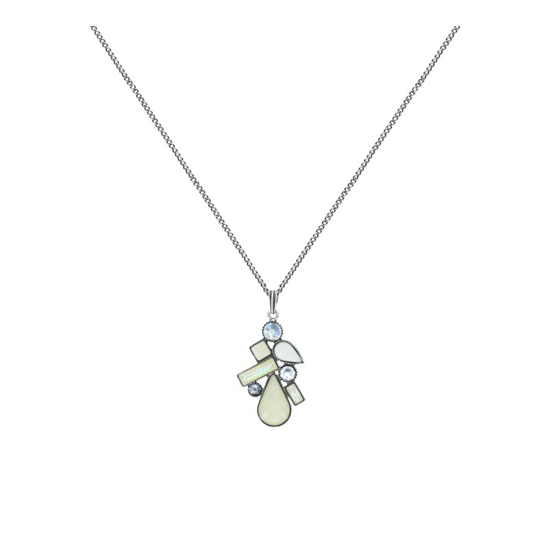 Konplott Kette mit Anhänger Konplott Kette mit Anhänger "Afternoon Bling" white