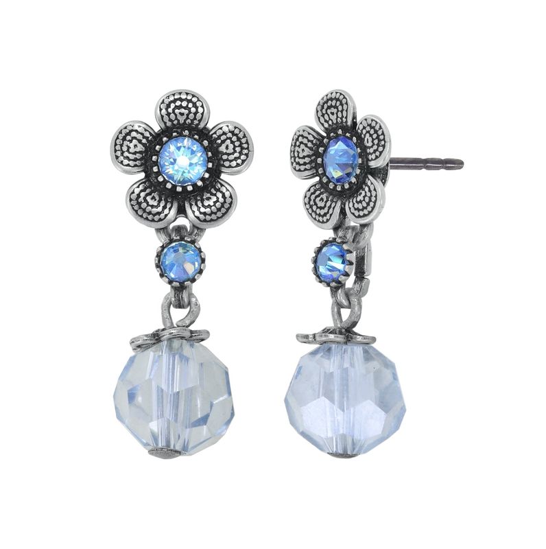 Konplott Ohrstecker baumelnd Konplott Ohrstecker baumelnd "Love, Shine and Flowers" blue