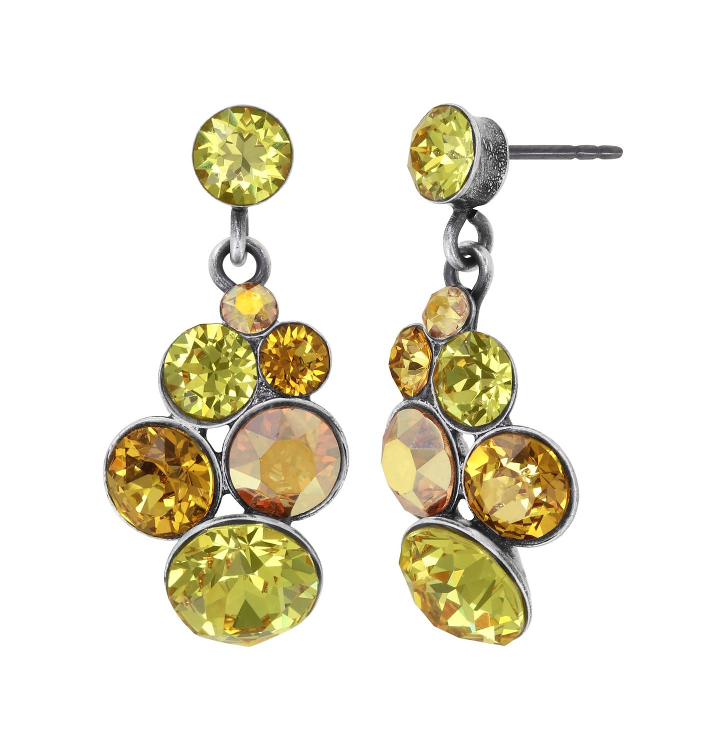 Konplott Ohrstecker baumelnd "Petit Glamour" yellow