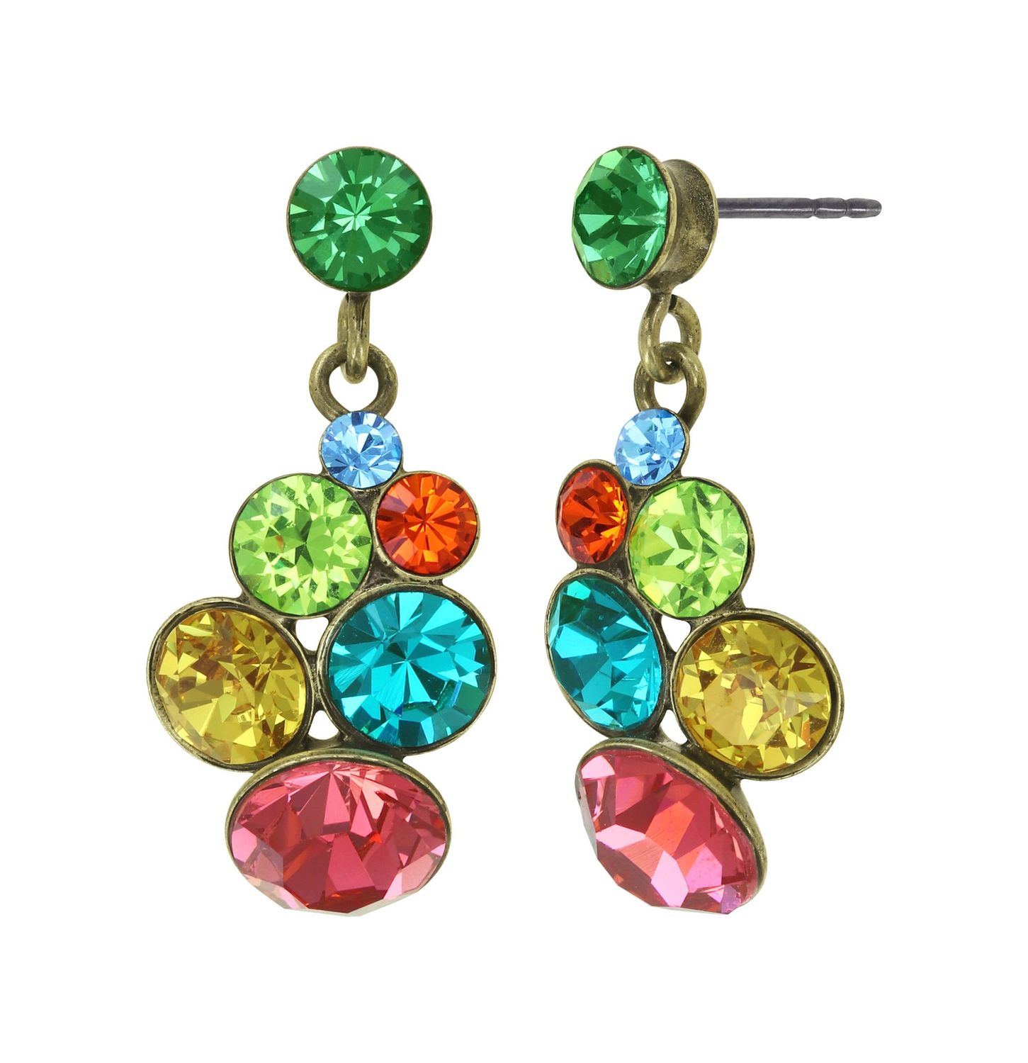 Konplott Ohrstecker baumelnd "Petit Glamour" multi