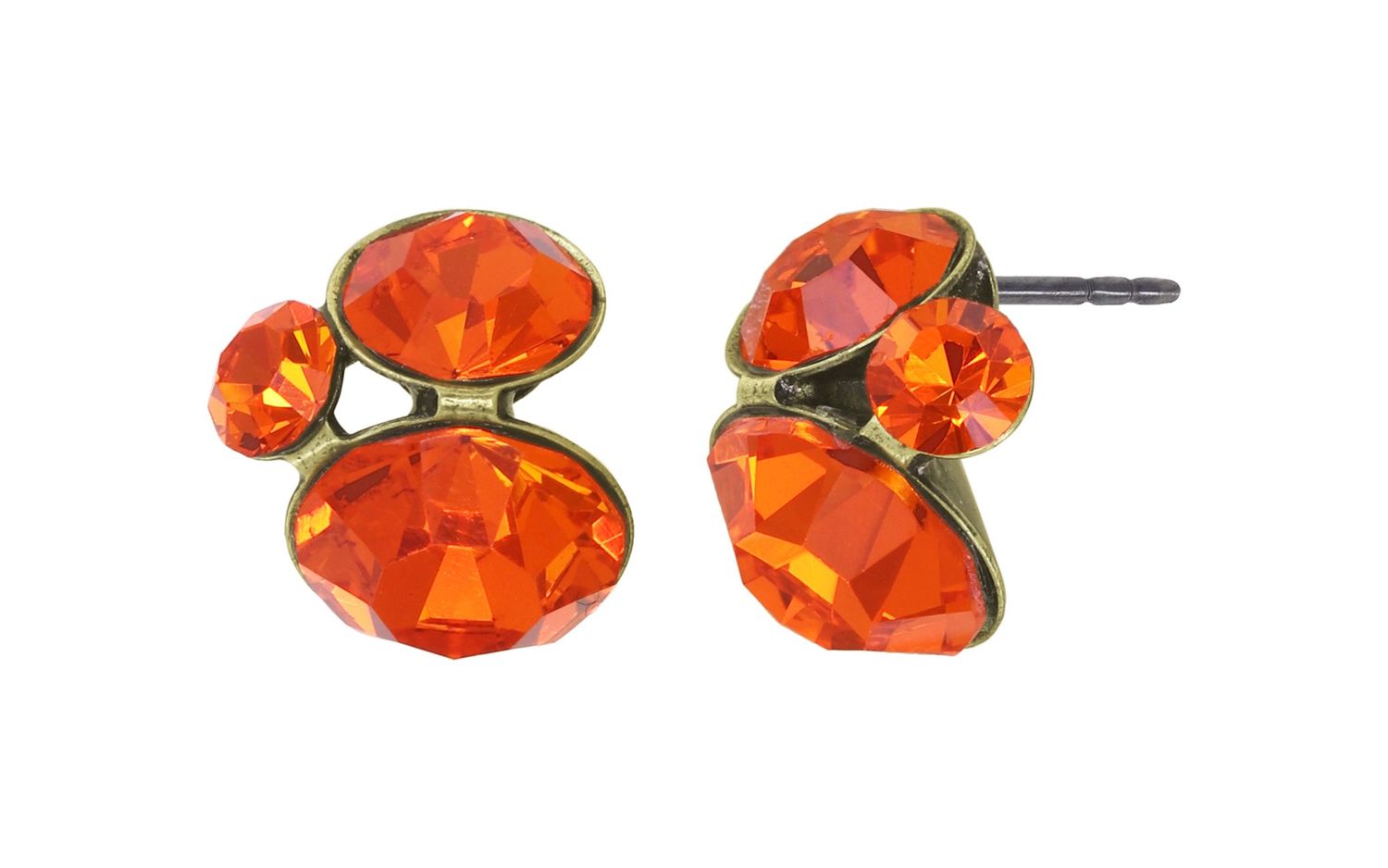 Konplott Ohrstecker "Disco Star" orange