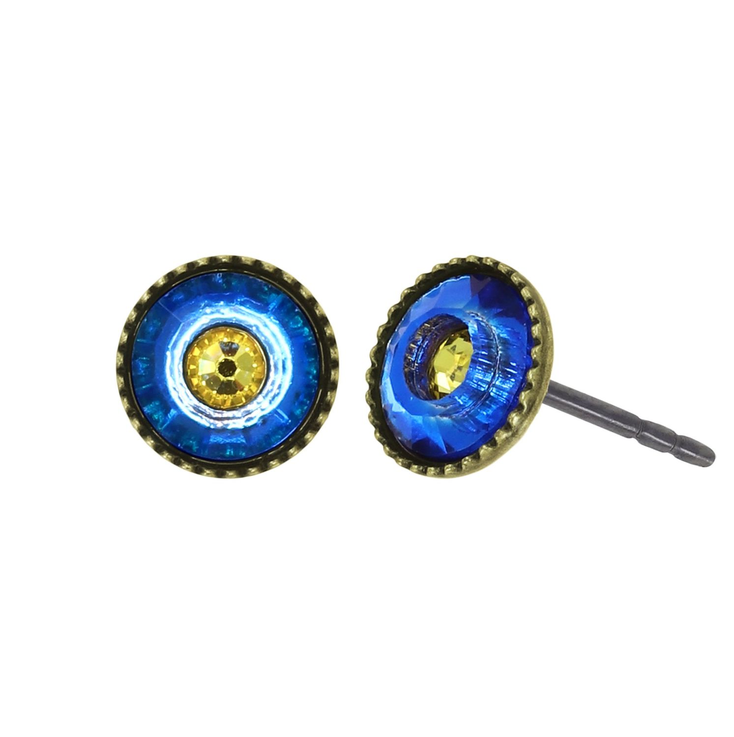 ​Konplott Ohrringe "Donutissima" blue/yellow