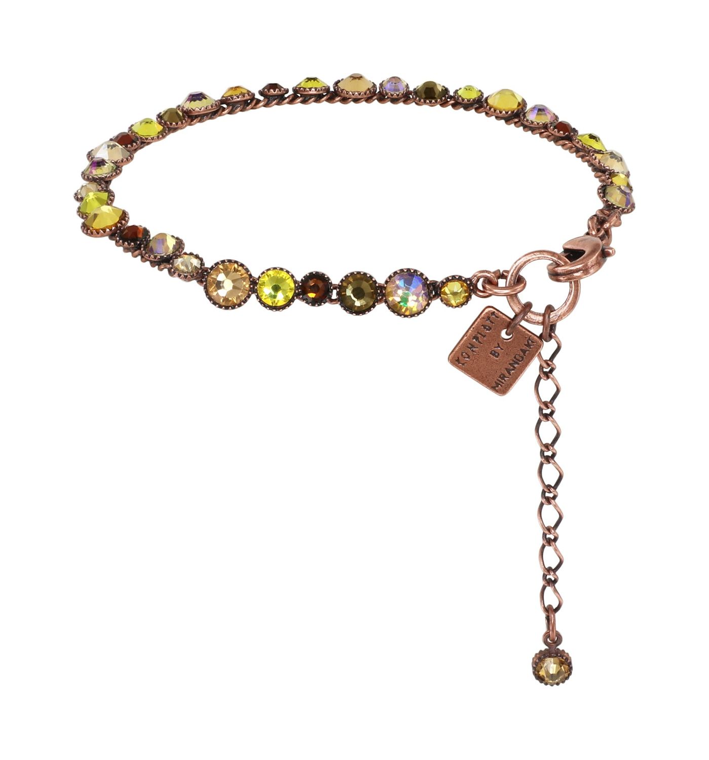 Konplott ​Armband "Water Cascade" braun/gelb