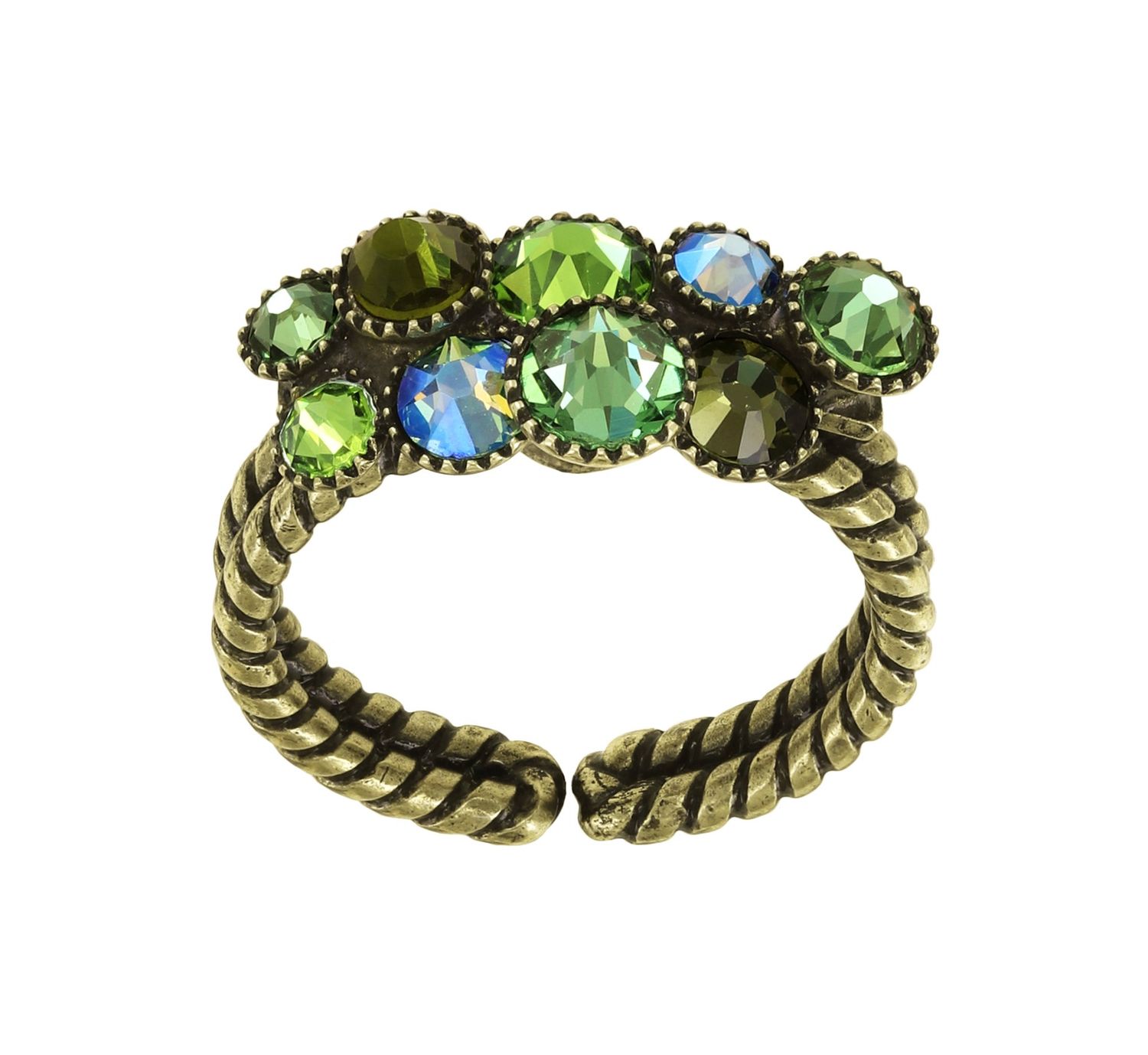 ​Konplott Ring "Water Cascade" grün
