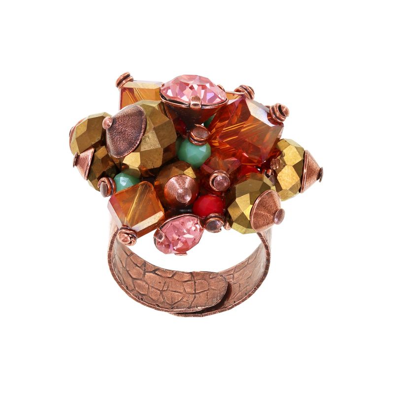 ​Konplott Ring  "Indian Summer" orange/multi