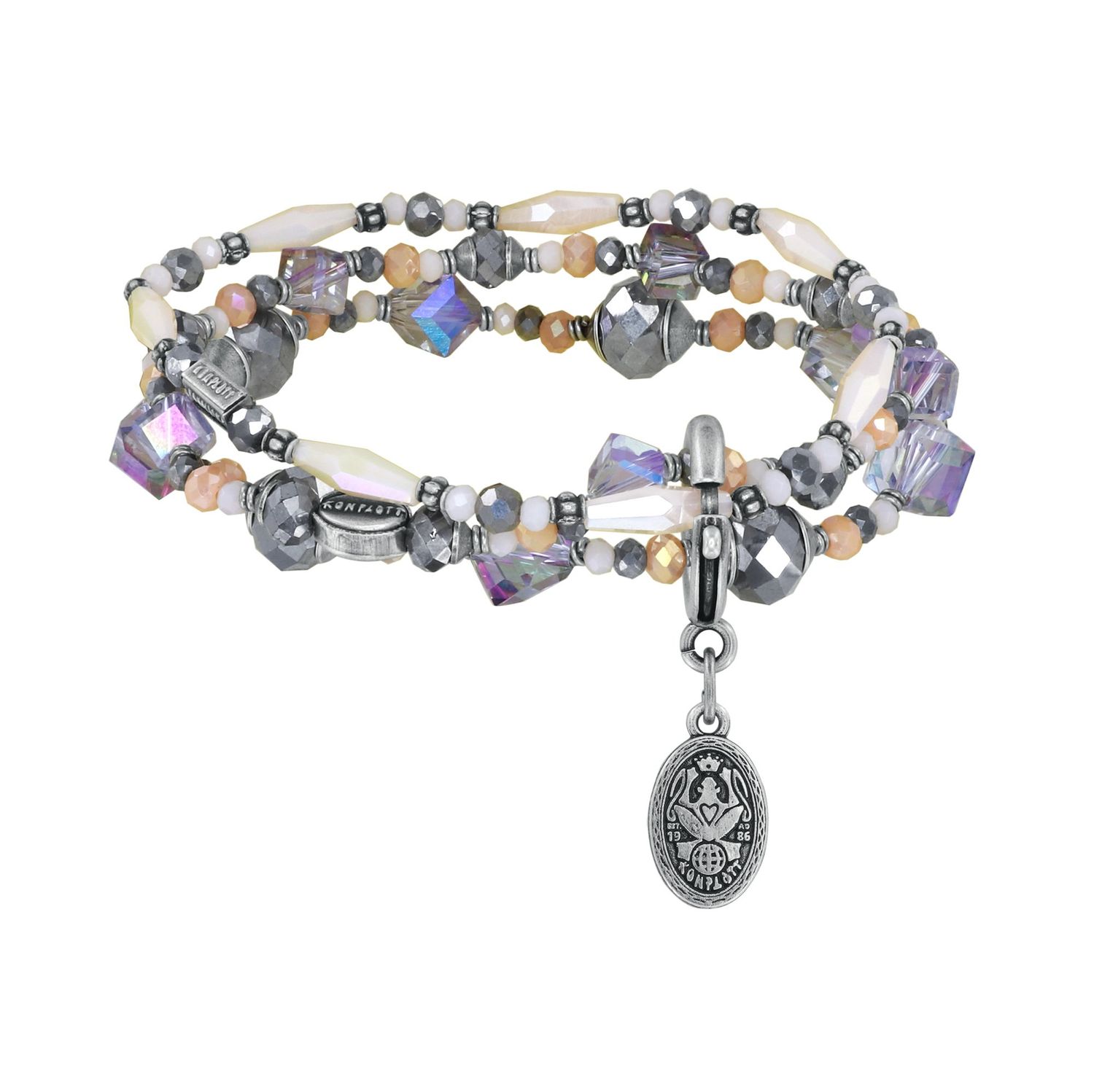 ​Konplott Armband "Petit Glamour d' Afrique" white