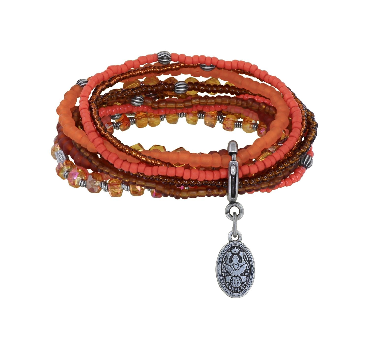 ​Konplott Armband "Petit Glamour d'Afrique" orange