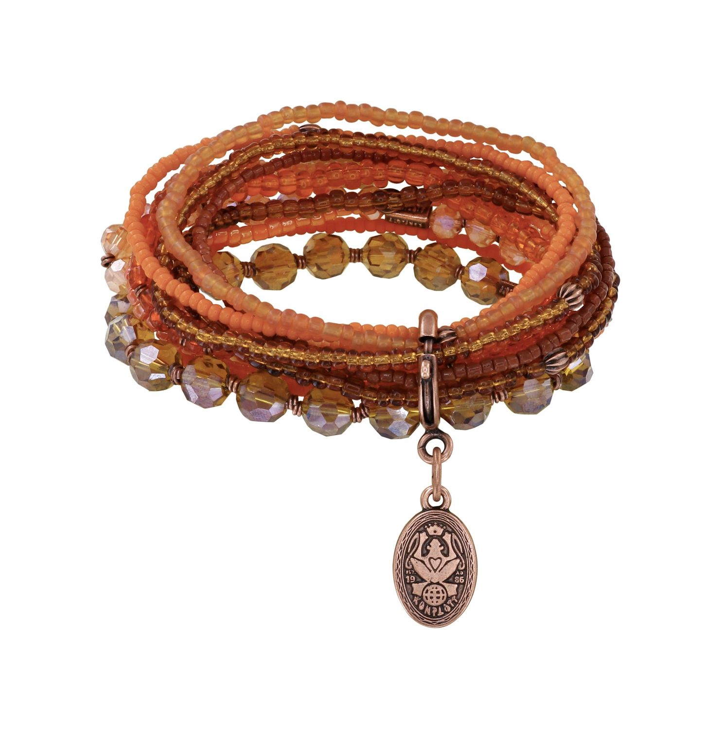 ​Konplott Armband "Petit Glamour d'Afrique" braun