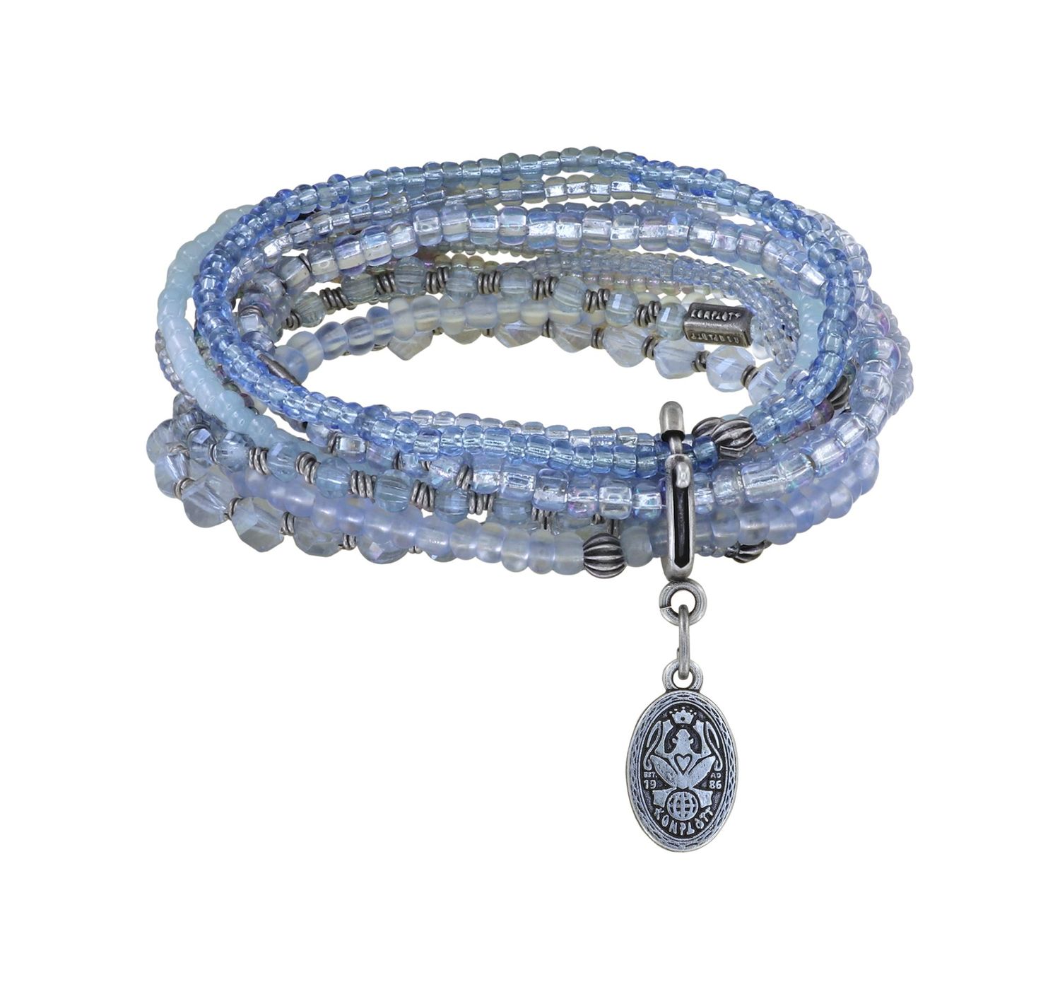 ​Konplott Armband "Petit Glamour d'Afrique" blau