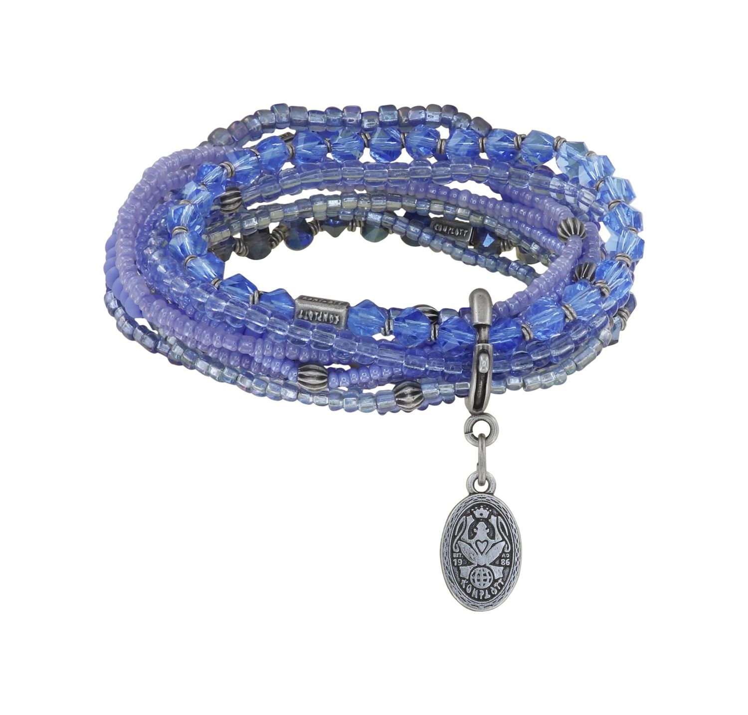 ​Konplott Armband "Petit Glamour d'Afrique" blau