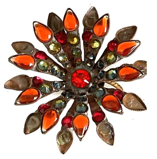 ​Konplott Brosche "Alien Anemone" Orange