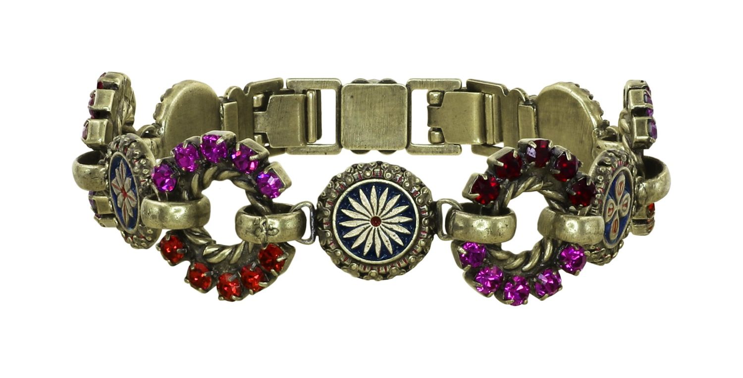 Konplott Armband "Medallion Glam" red