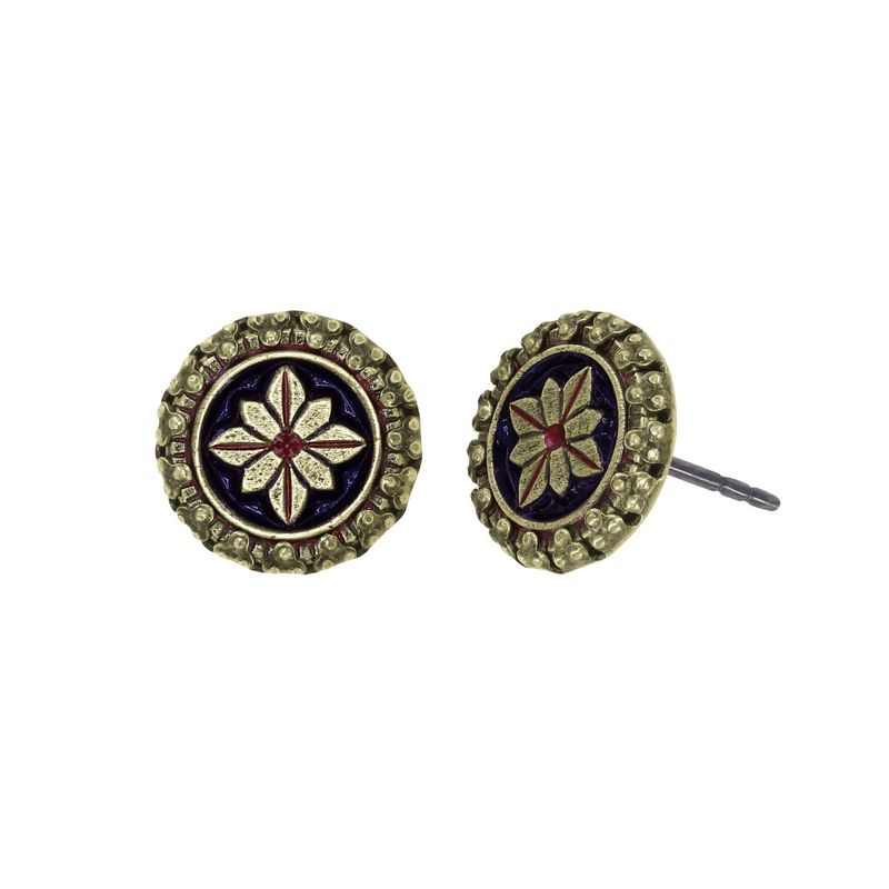 Konplott Ohrstecker Konplott Ohrstecker "Medallion Glam" red