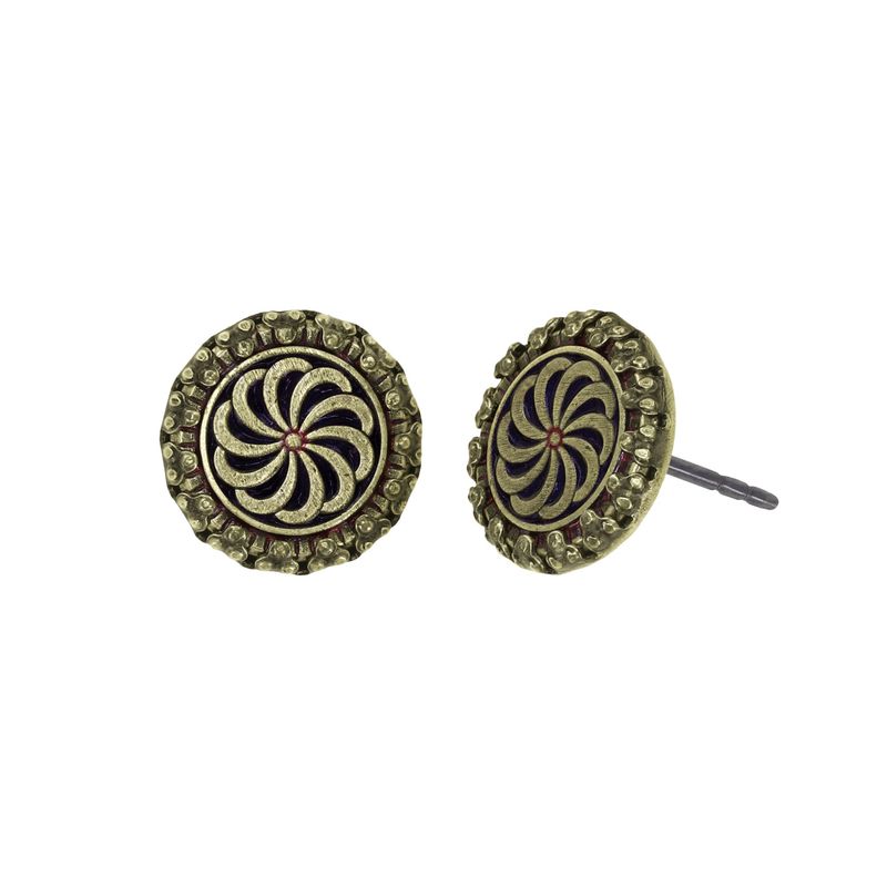 Konplott Ohrstecker Konplott Ohrstecker "Medallion Glam" red