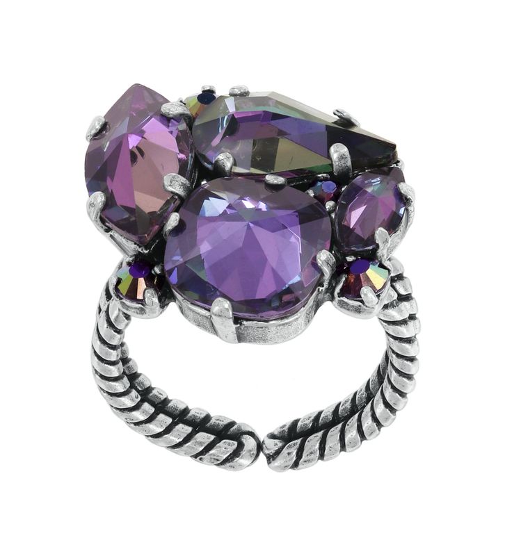 Konplott Ring Konplott Ring "Afternoon Tea de Luxe" black/ lila