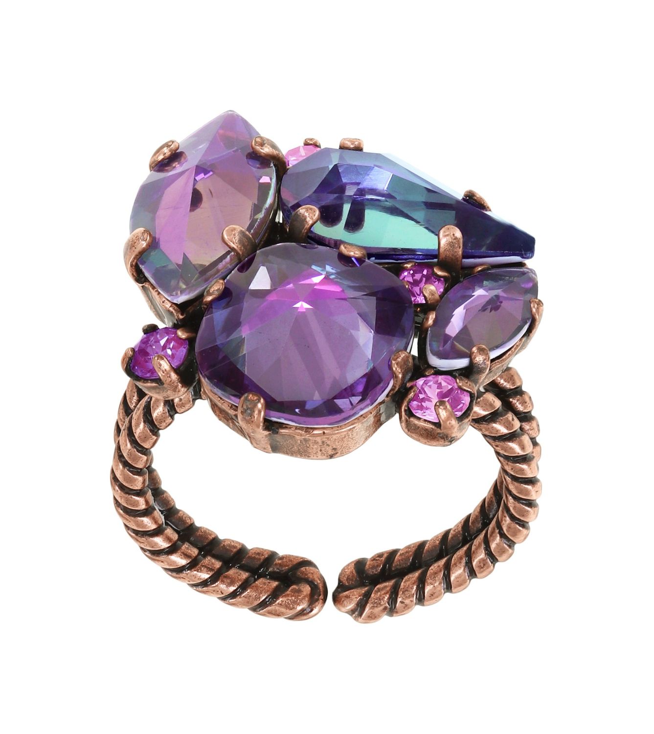 Konplott Ring "Afternoon Tea de Luxe" lila