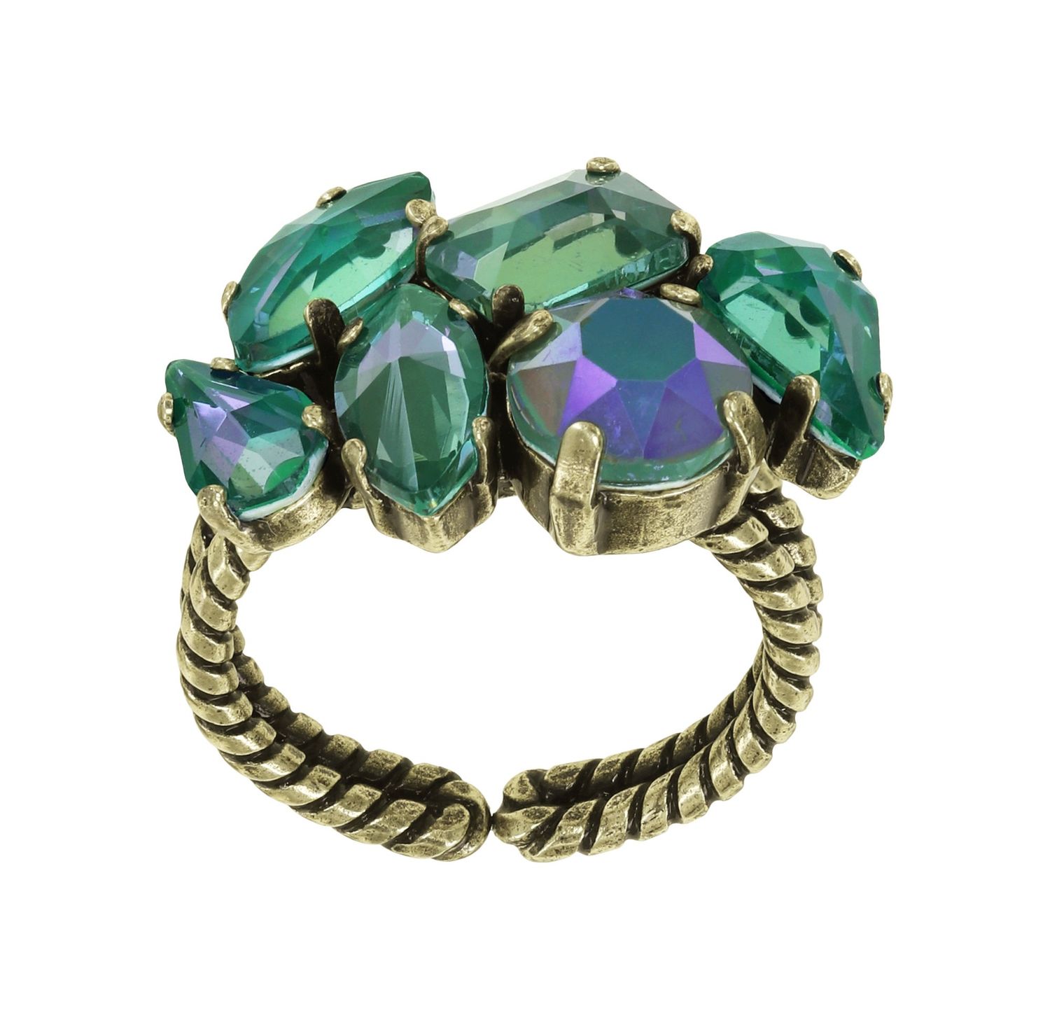 Konplott Ring "Afternoon Tea de Luxe" green