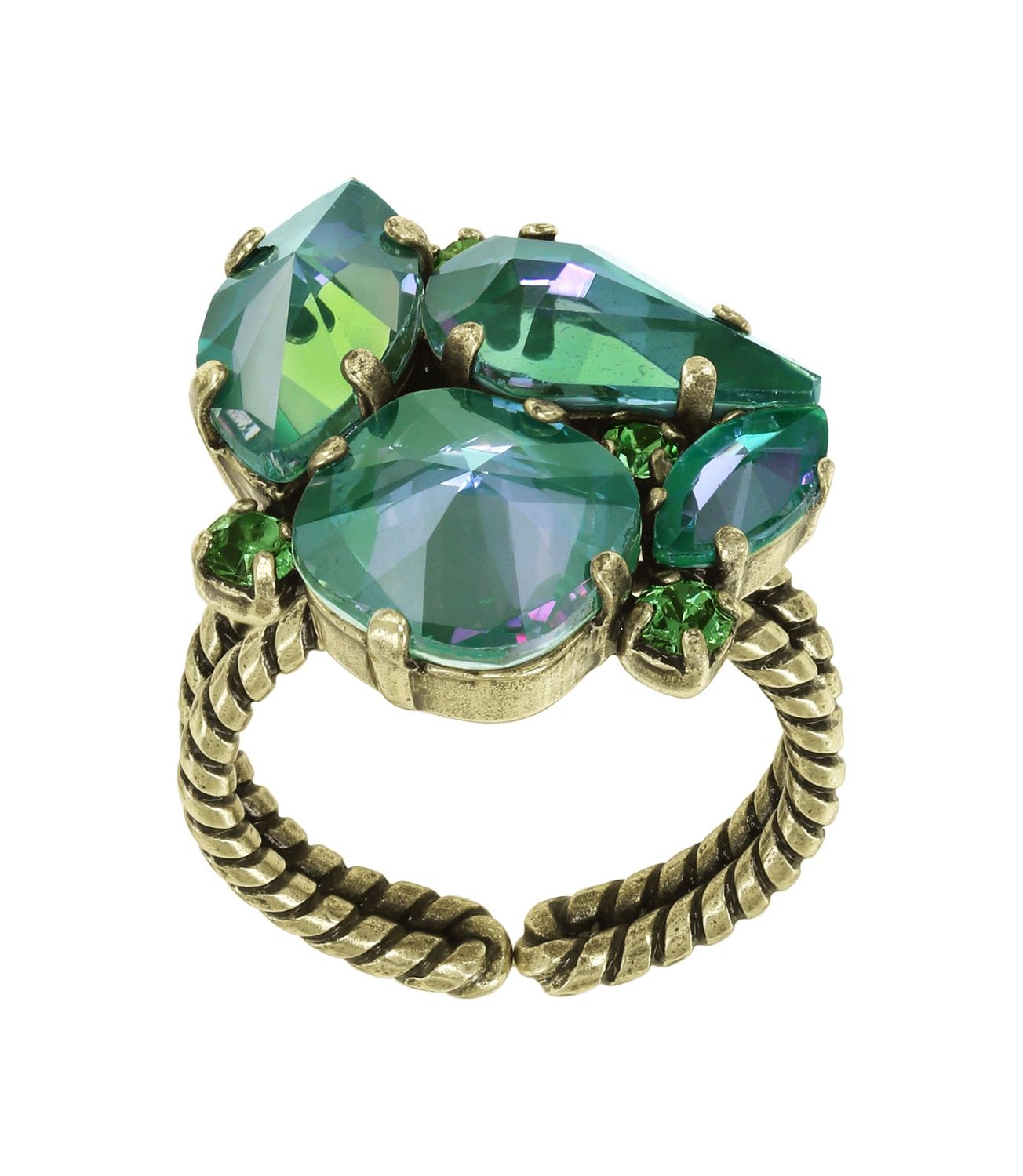 Konplott Ring "Afternoon Tea de Luxe" green