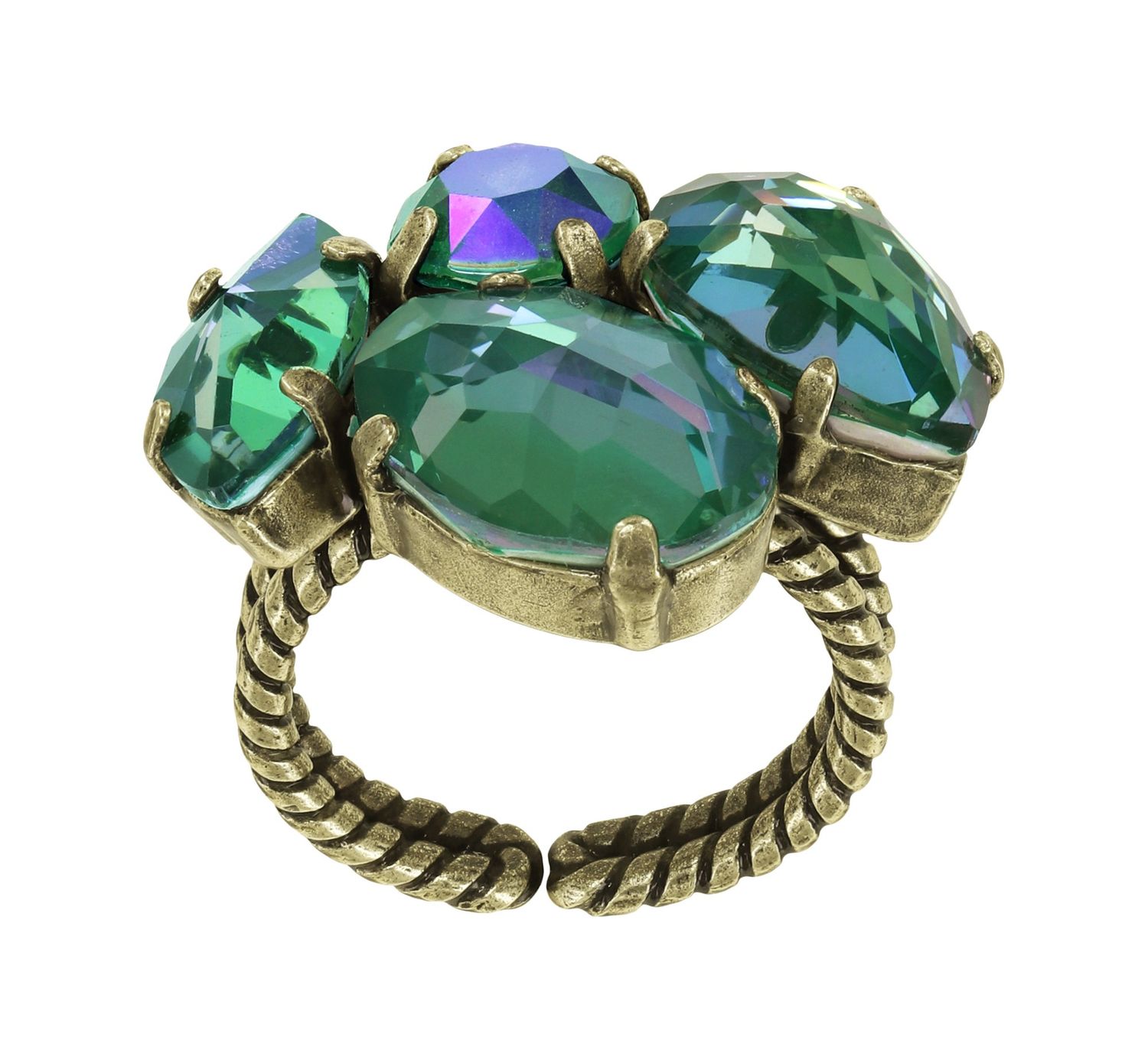 Konplott Ring "Afternoon Tea de Luxe" green