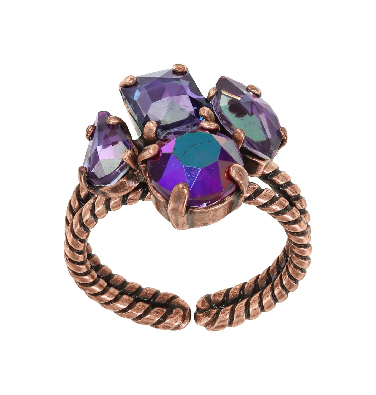 Konplott Ring "Afternoon Tea de Luxe" lila