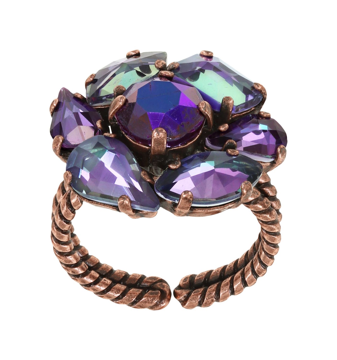 Konplott Ring "Afternoon Tea de Luxe" lila