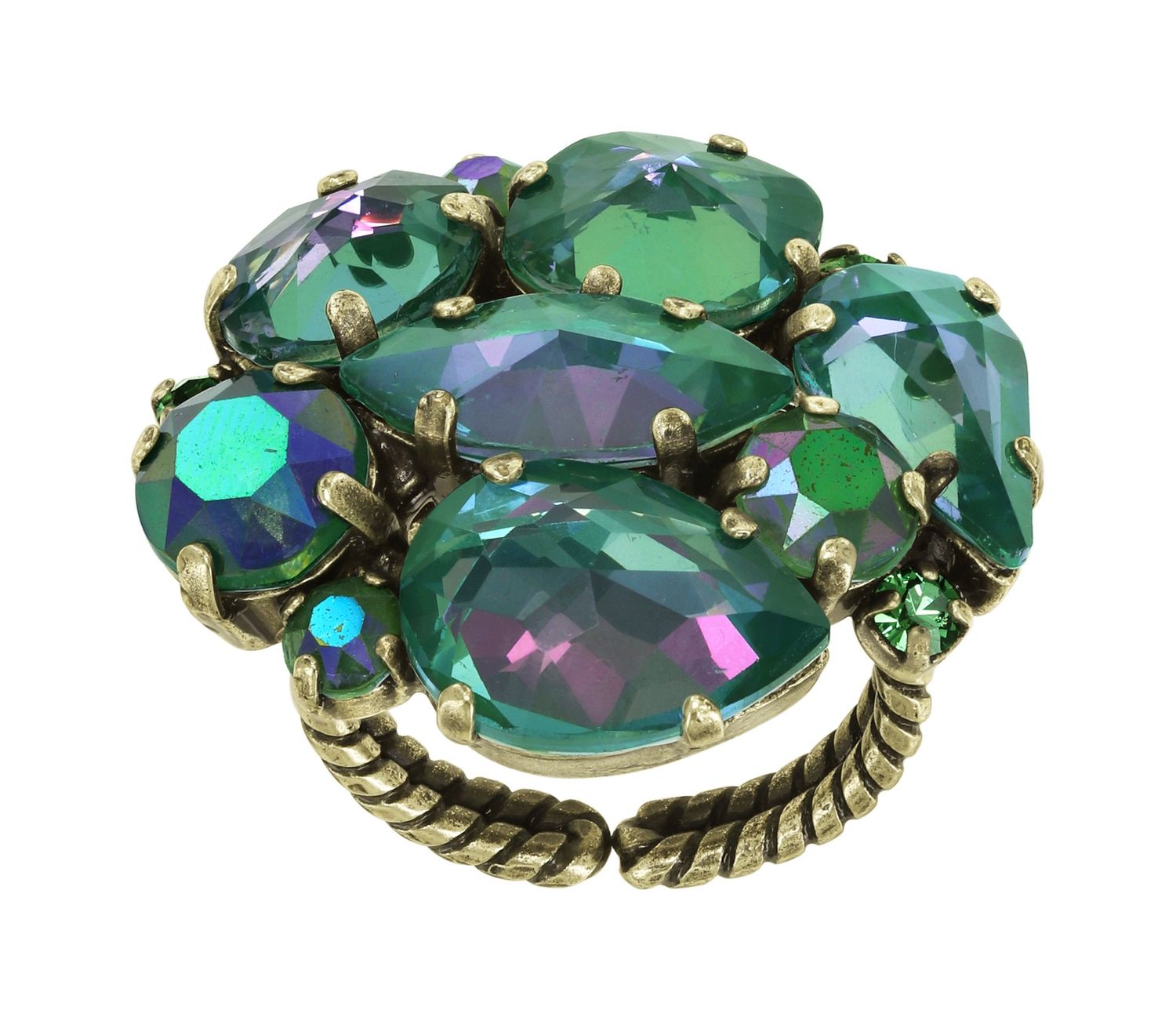 Konplott Ring "Afternoon Tea de Luxe" green