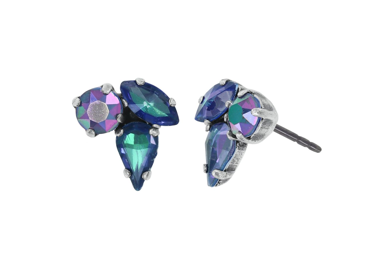 Konplott Ohrstecker "Afternoon Tea de Luxe" blue