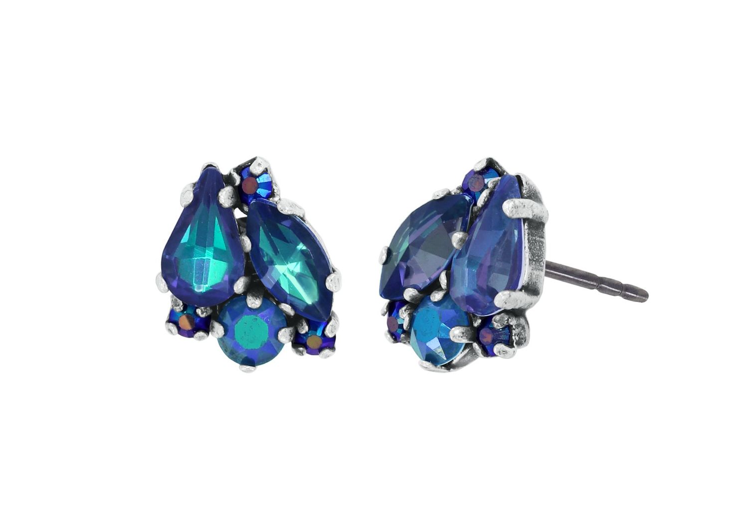 Konplott Ohrstecker "Afternoon Tea de Luxe" blue