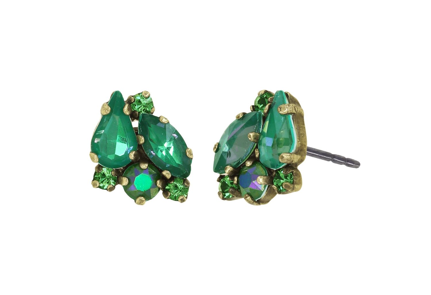 Konplott Ohrstecker "Afternoon Tea de Luxe" green