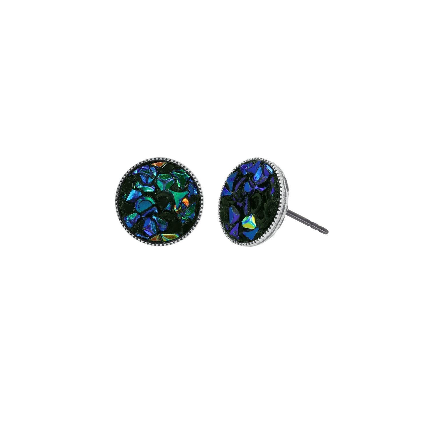 Konplott Ohrringe "Studio 54" blue/green
