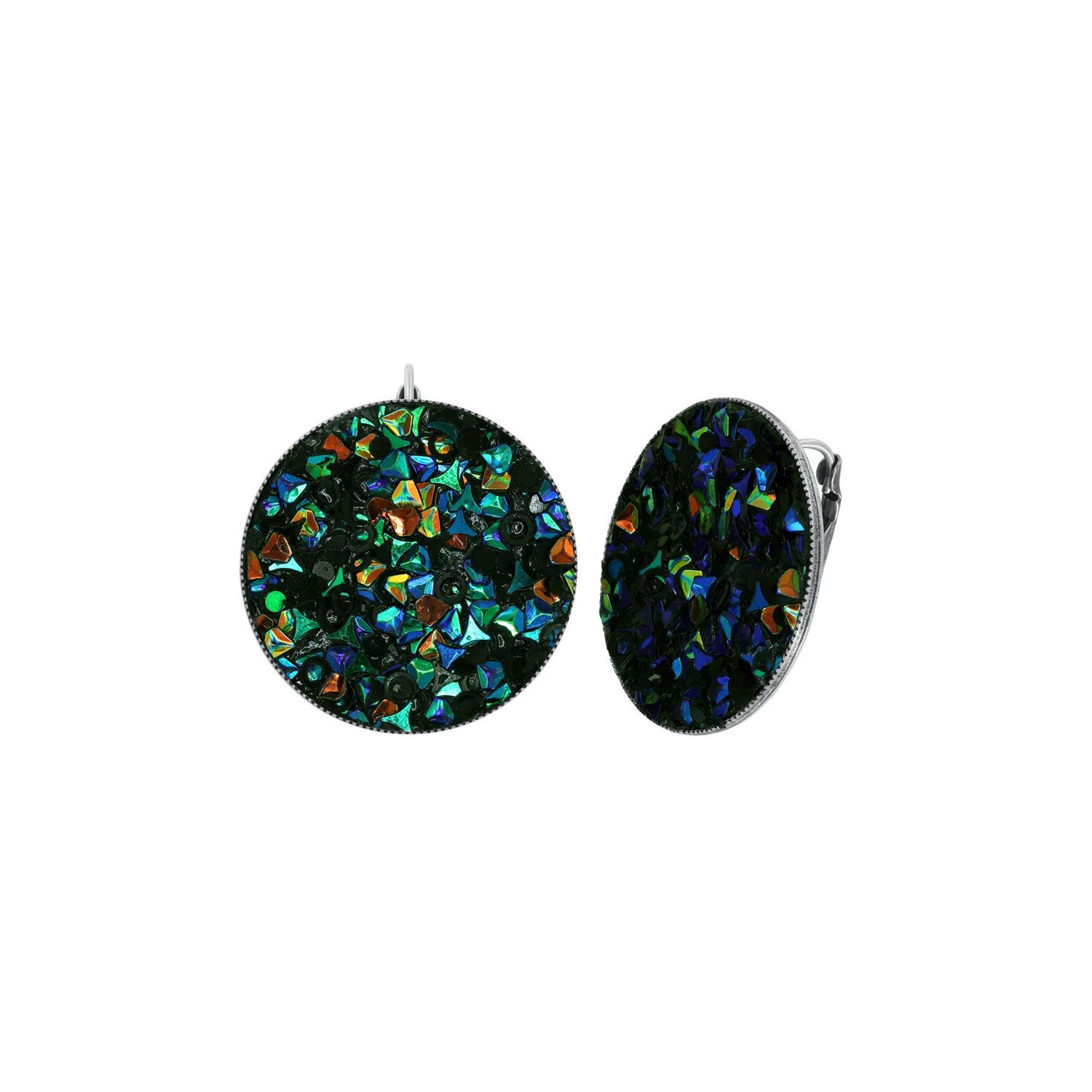 Konplott Ohrringe "Studio 54" blue/green