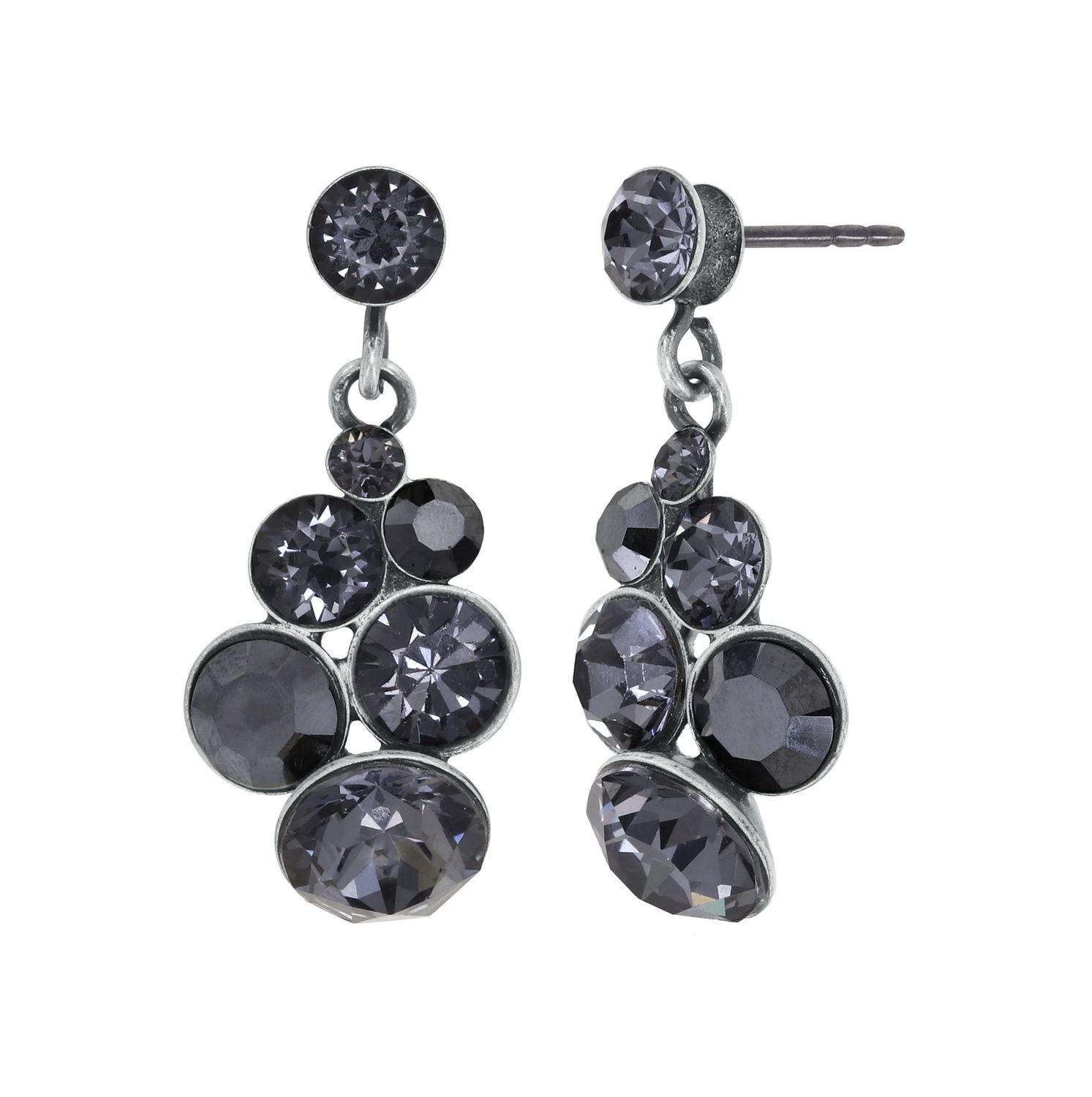 Konplott Ohrstecker baumelnd "Petit Glamour" black