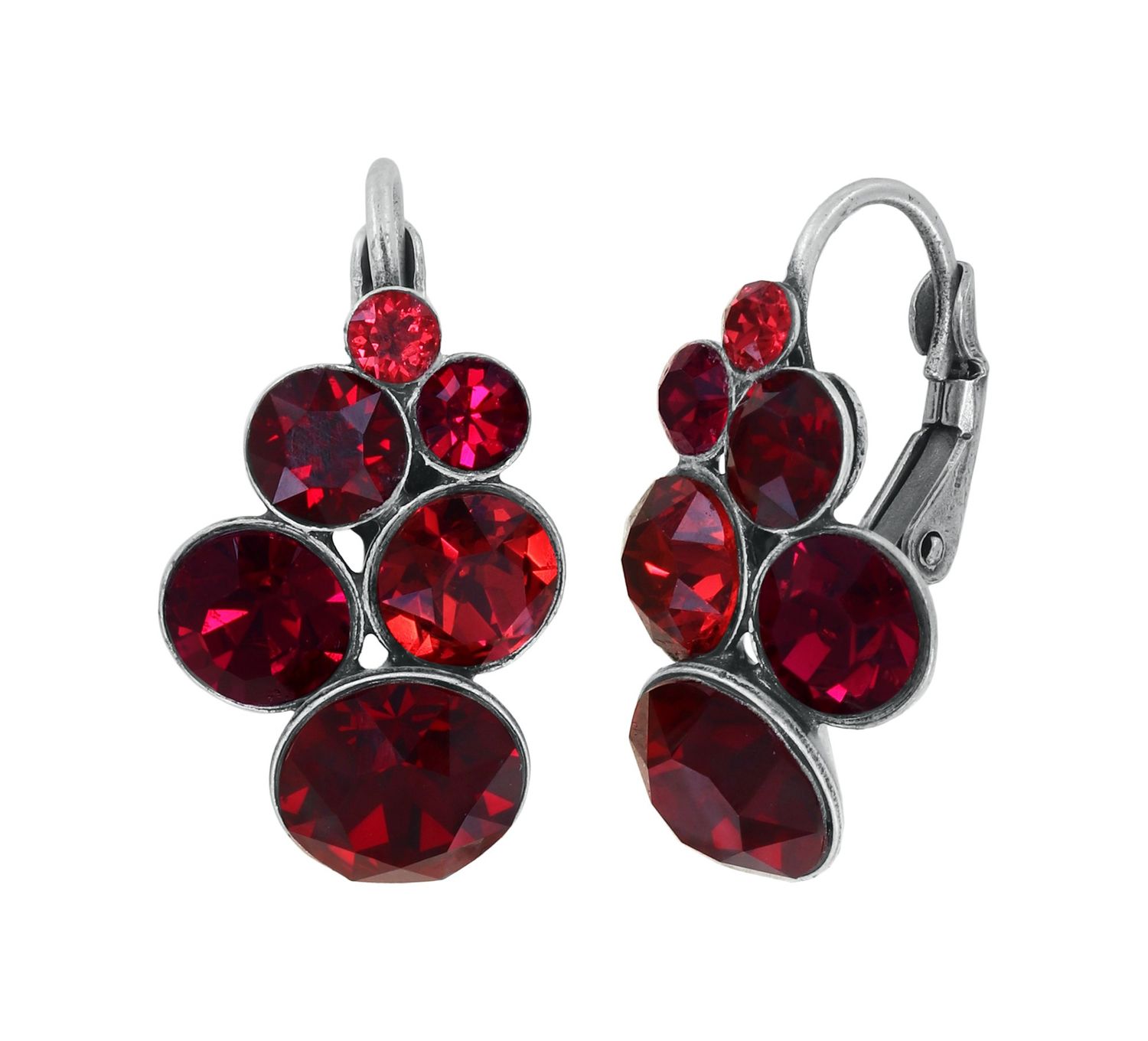 Konplott Ohrhänger Brisur "Petit Glamour" red