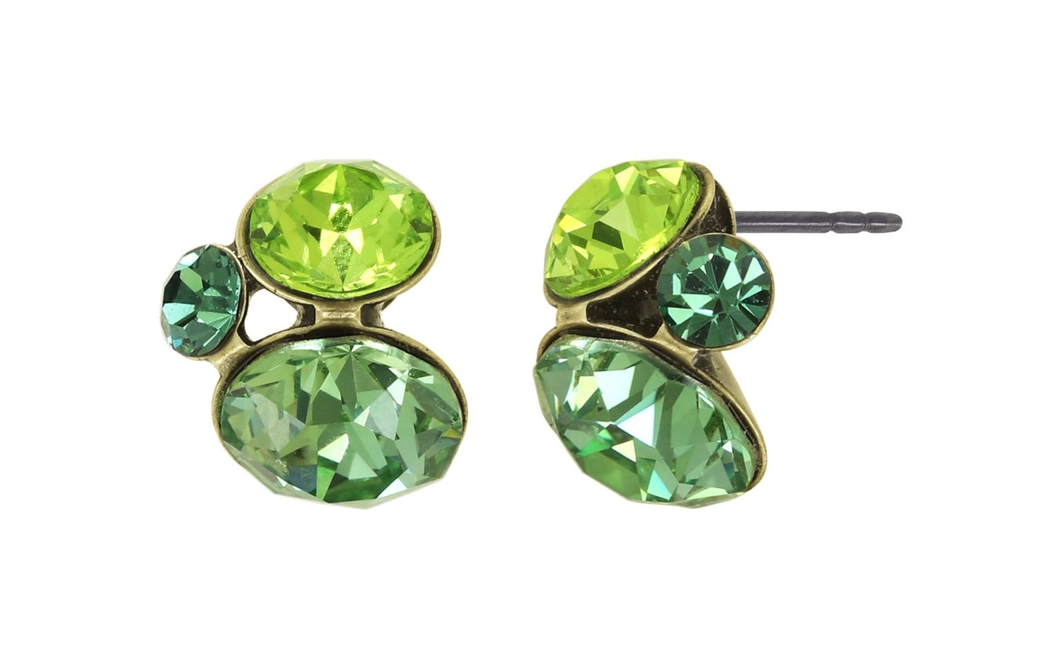 Konplott Ohrstecker "Disco Star" green