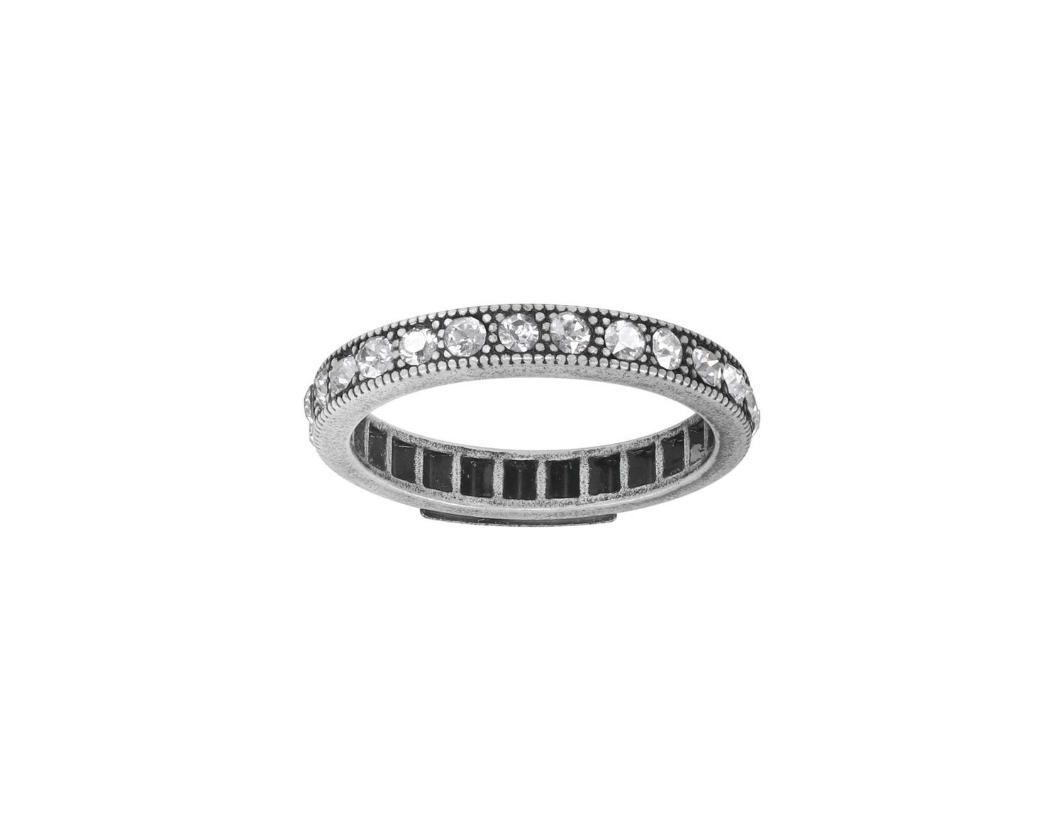 Konplott Ring "Colour Ring" white crystal silver shade