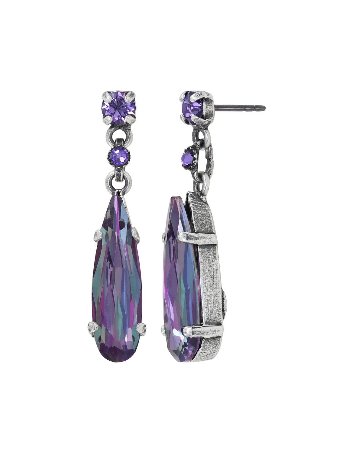 Konplott Ohrstecker baumelnd "Daily Desire" lila