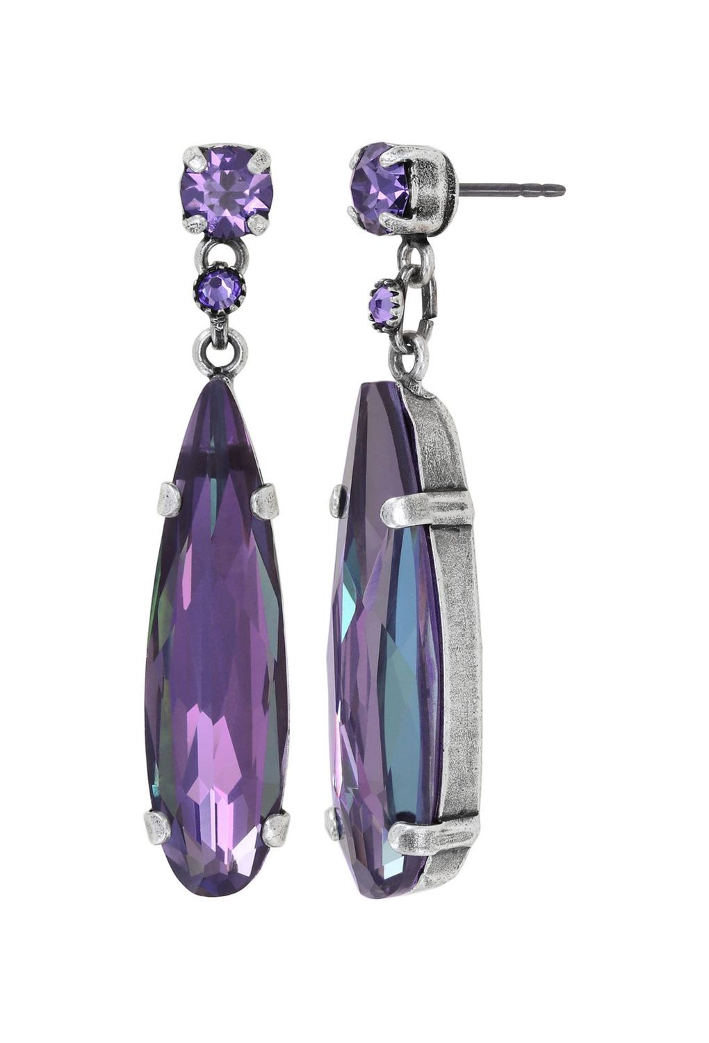 Konplott Ohrstecker baumelnd "Daily Desire" lila