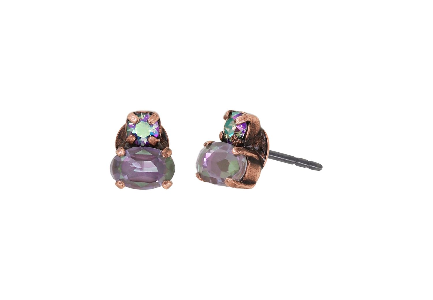 Konplott Ohrstecker "Daily Desire" green / lila