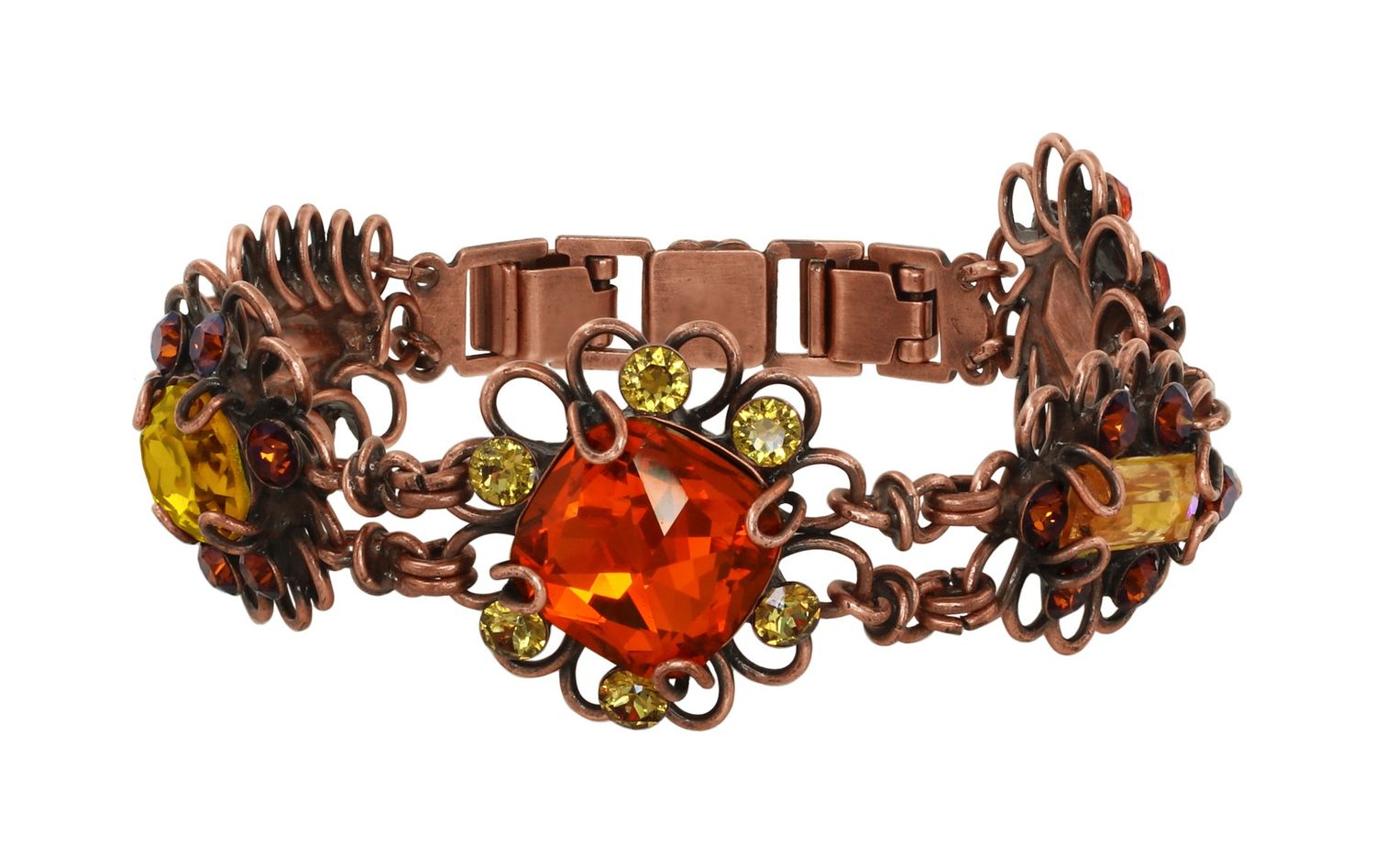 ​Konplott Armband "Gem Rocks" braun/gelb