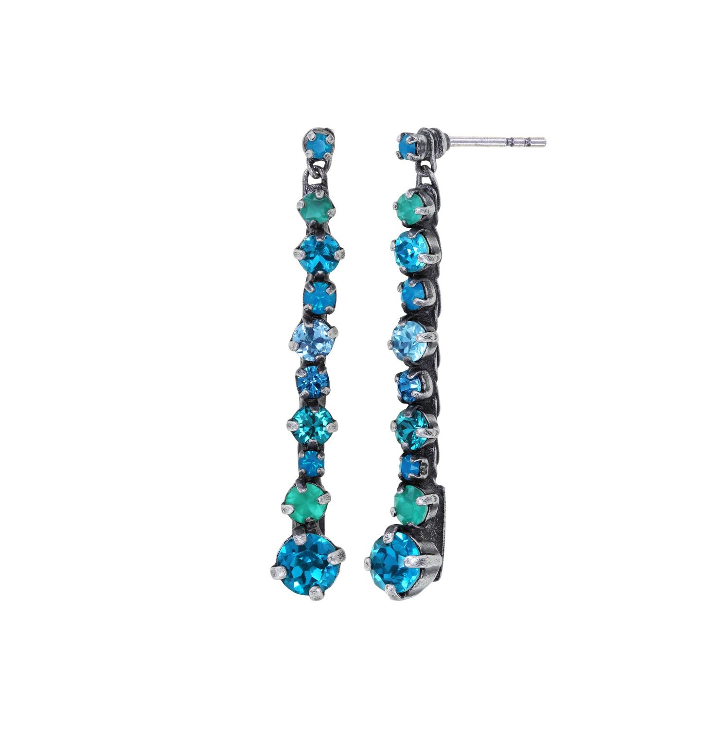 Konplott Ohrringe "Ballroom Classic Glam" multi türkis