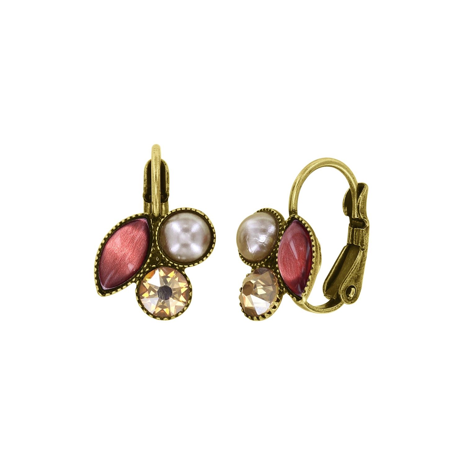 Konplott Ohrring Brisur "Margarita" beige/ pink