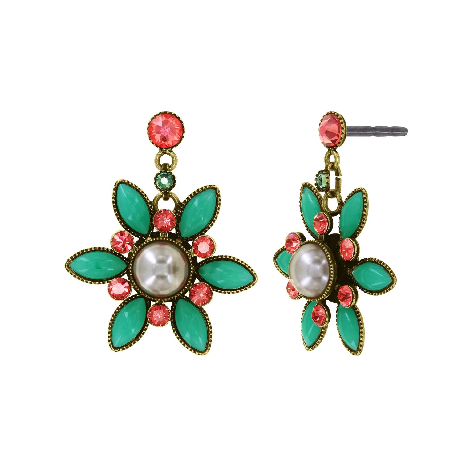 Konplott Ohrstecker baumelnd "Margarita" multi