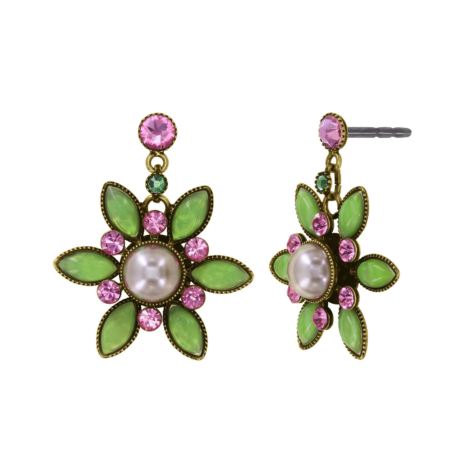 Konplott Ohrstecker baumelnd "Margarita" multi